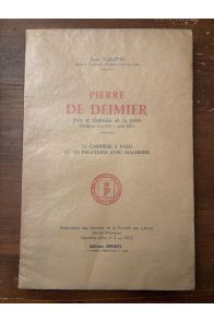Pierre de Deimier, poète et théoricien de la poésie
