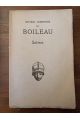 Oeuvres complètes de Boileau, Satires