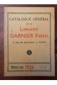 Catalogue général de la Librairie Garnier Frères 1926