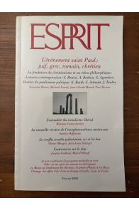Revue Esprit Février 2003, L'événement Saint-Paul : juif, grec, romain, chrétien