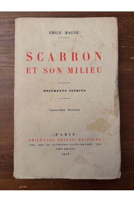 Scarron et son milieu
